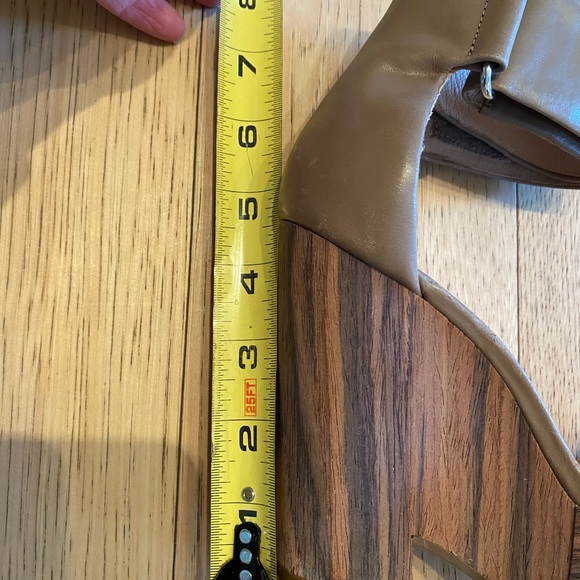 See by Chloe Wedge Beige Sandals Size 6.5